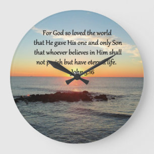 GRANDE HORLOGE RONDE JOHN 3:16 SUNRISE
