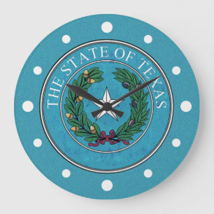 GRANDE HORLOGE RONDE JOINT D'ÉTAT DU TEXAS