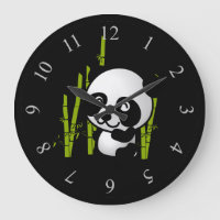 Joli ours de panda noir et blanc dans une bosquet
