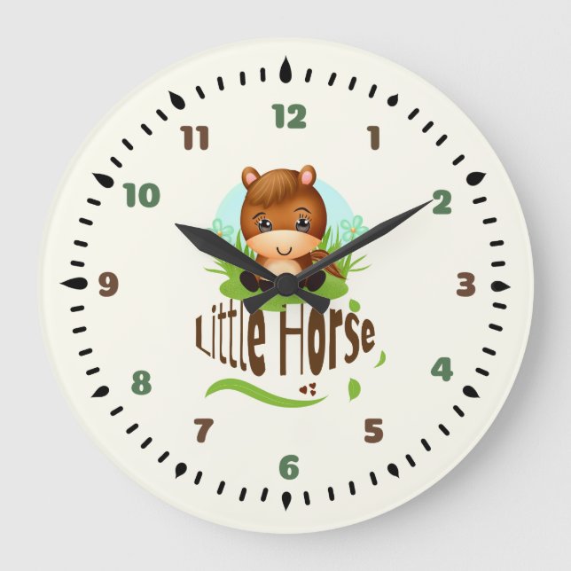 Grande Horloge Ronde Joli petit cheval (Recto)