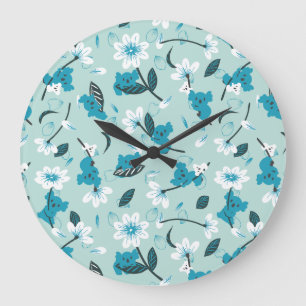 Grande Horloge Ronde Jouer Koala Motif mignon animal et l'art nature