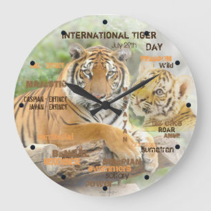 Grande Horloge Ronde Journée internationale du Tigre, 29 juillet, art 