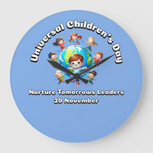 Grande Horloge Ronde Journée universelle des enfants. Cultiver les lead