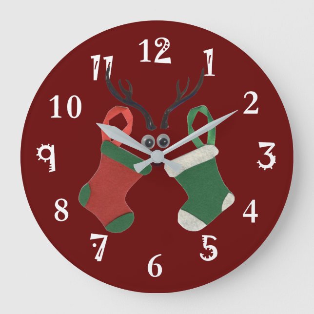 Grande Horloge Ronde Joyeuses fêtes (Recto)