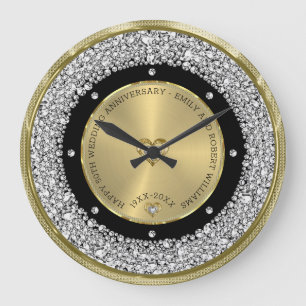 Grande Horloge Ronde Joyeux 50e anniversaire de mariage universellement