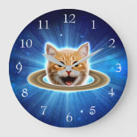 Joyeux chat dans l'espace.