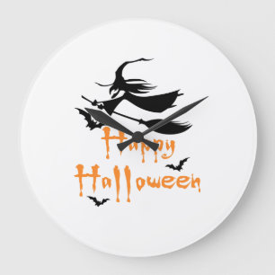 Grande Horloge Ronde Joyeux Halloween