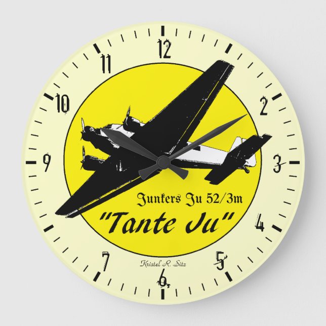 Grande Horloge Ronde Junkers Ju 52 (Recto)