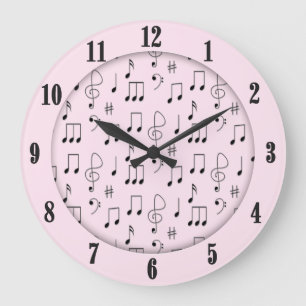 Grande Horloge Ronde Juste Noté rose