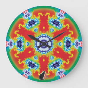 Grande Horloge Ronde Kaleidoscope Pivotant