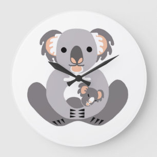 GRANDE HORLOGE RONDE KOALA