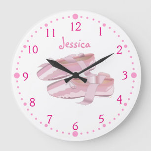Grande Horloge Ronde La ballerine chausse le cadeau de ballet