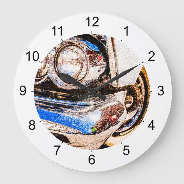 Grande Horloge Ronde La beauté des voitures classiques (Recto)