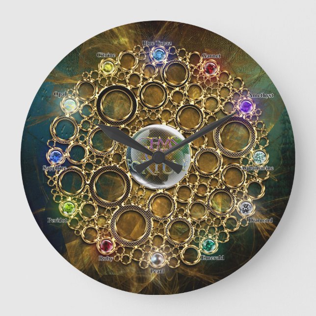 Grande Horloge Ronde LA CONNEXION DE PROSPÉRITÉ : Gems of Fortune (Recto)