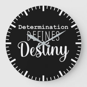 Grande Horloge Ronde La Détermination Définit La Destinée, Le Gym, Le S