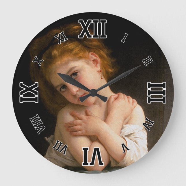 Grande Horloge Ronde La Frileuse par William-Adolphe Bouguereau (Recto)