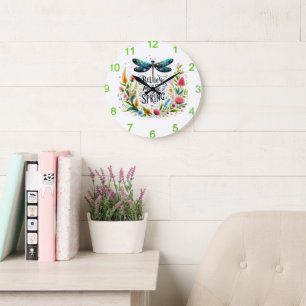 Grande Horloge Ronde La magie du printemps fleuri