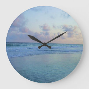 Grande Horloge Ronde La marée bleue d'Eric