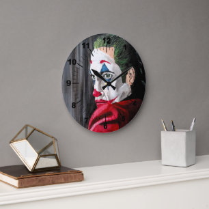 Grande Horloge Ronde La peinture du méchant par Alfred Fox