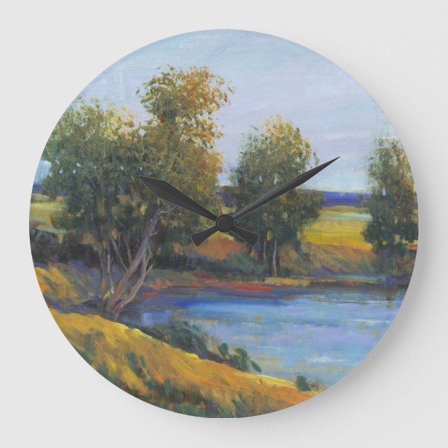 Grande Horloge Ronde La réflexion II de l'arbre (Recto)