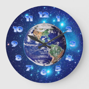 Grande Horloge Ronde La terre de planète