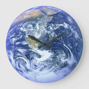 Grande Horloge Ronde La terre - le marbre bleu