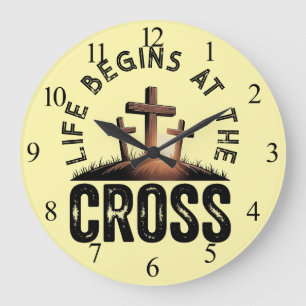 Grande Horloge Ronde La vie commence à la Croix