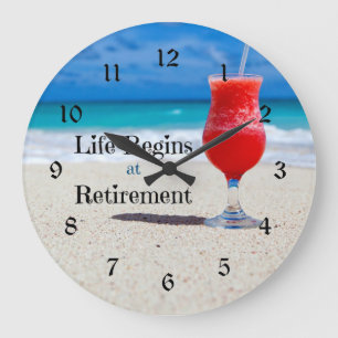 Grande Horloge Ronde La vie commence à la retraite