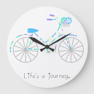 Grande Horloge Ronde La vie est un voyage.