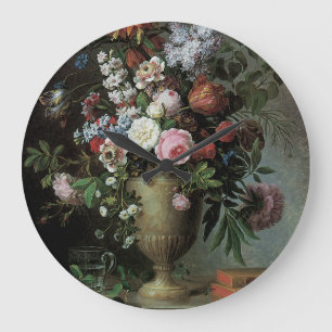 Grande Horloge Ronde La vie toujours des fleurs