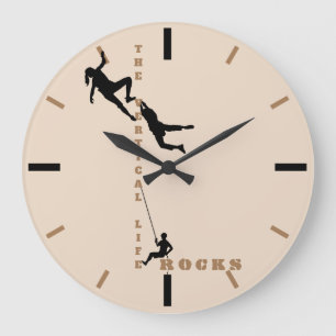 Grande Horloge Ronde La vie verticale - conception d'escalade de roche