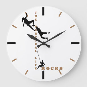 Grande Horloge Ronde La vie verticale - conception d'escalade de roche