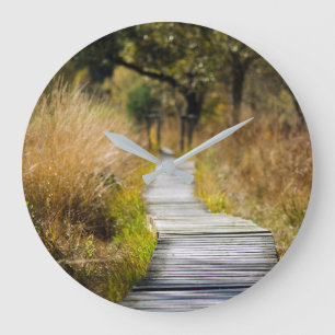Grande Horloge Ronde La voie de la nature du bois
