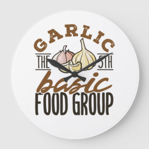 Grande Horloge Ronde L'ail le 5ème Groupe Alimentaire de Base