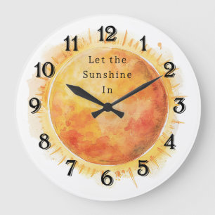 Grande Horloge Ronde Laissez entrer le soleil