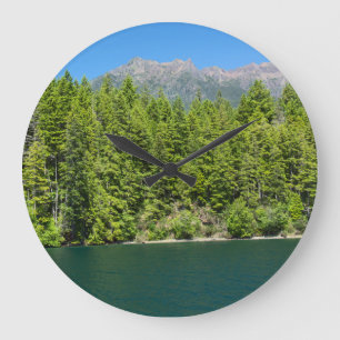Grande Horloge Ronde Lake Cushman in Summer Clock