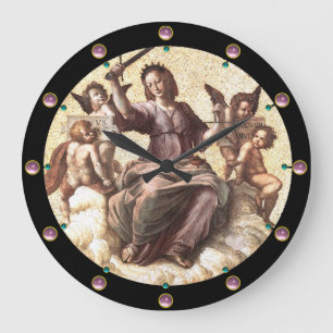 Grande Horloge Ronde L'Allégation de la JUSTICE Fresco par Raffaello Sa