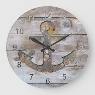 Grande Horloge Ronde L'ancre du bateau