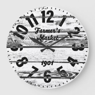 Grande Horloge Ronde L'antiquité du marché agricole