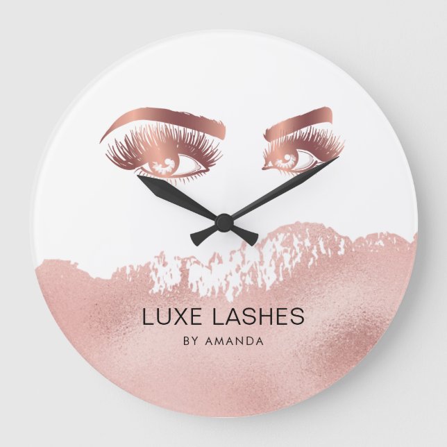 Grande Horloge Ronde Lashes Maquillage artiste Beauté Eyes Rose Gold (Recto)