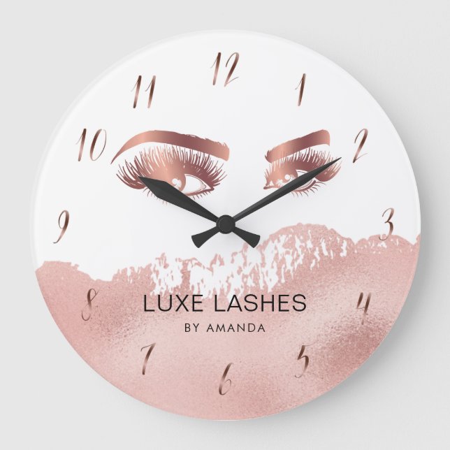 Grande Horloge Ronde Lashes Maquillage artiste Beauté Eyes Rose Gold (Recto)