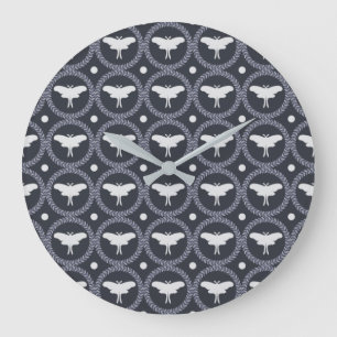 Grande Horloge Ronde Laurel Wreath & Luna Moth