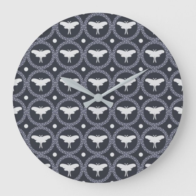Grande Horloge Ronde Laurel Wreath & Luna Moth (Recto)