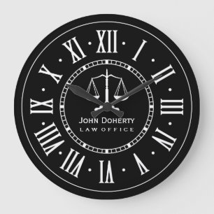 Grande Horloge Ronde LAW Classic Black & White