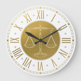 Grande Horloge Ronde LAW   Scales of Justice