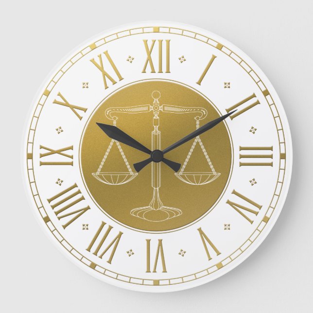 Grande Horloge Ronde LAW | Scales of Justice (Recto)