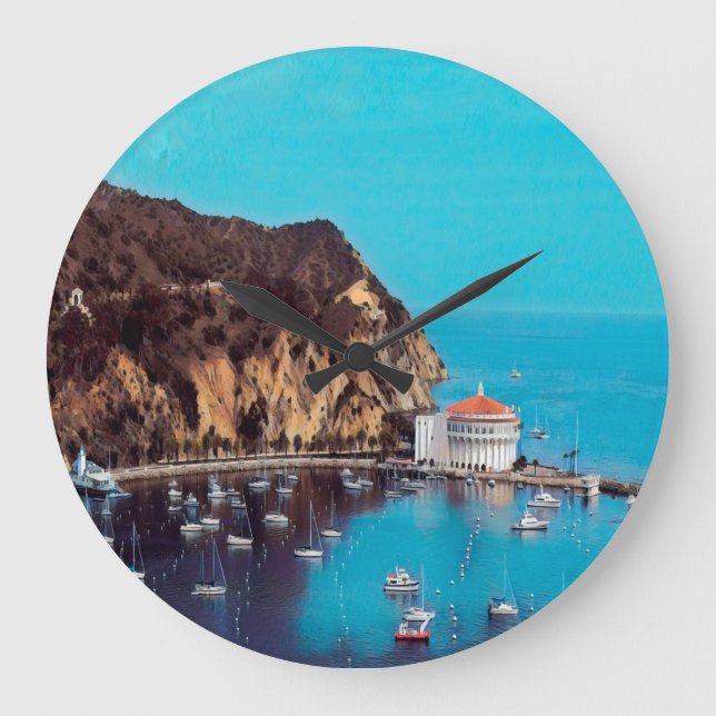 Grande Horloge Ronde ldp PÈRE NOËL CATALINA ISLAND - port - (Recto)