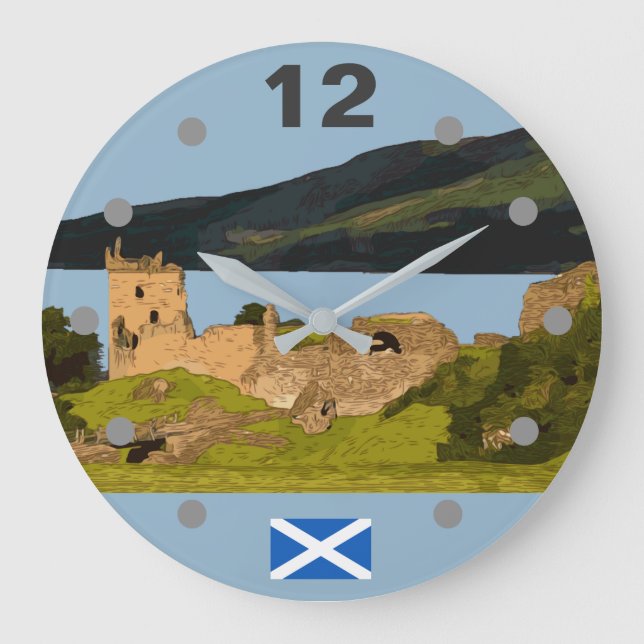 GRANDE HORLOGE RONDE LE CHÂTEAU D'URQUHART (Recto)