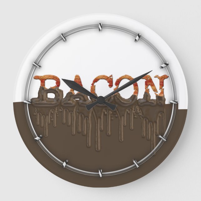 Grande Horloge Ronde Le chocolat AIME le lard (Recto)