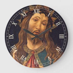 Grande Horloge Ronde Le Christ couronné d'épines par Sandro Botticelli